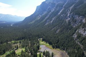 Banff Springs 4th Mountain Aerial